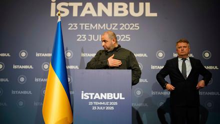 Umjerow führte ab Mai für die Ukraine Verhandlungen mit Russland und soll auch nun wieder einen Gefangenenaustausch vermitteln. (Archivbild)