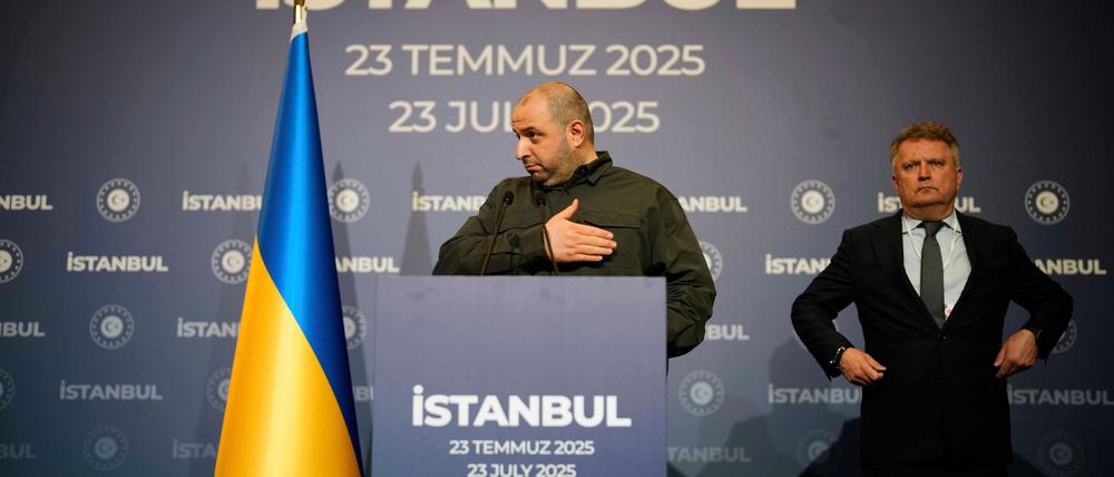 Umjerow führte ab Mai für die Ukraine Verhandlungen mit Russland und soll auch nun wieder einen Gefangenenaustausch vermitteln. (Archivbild)