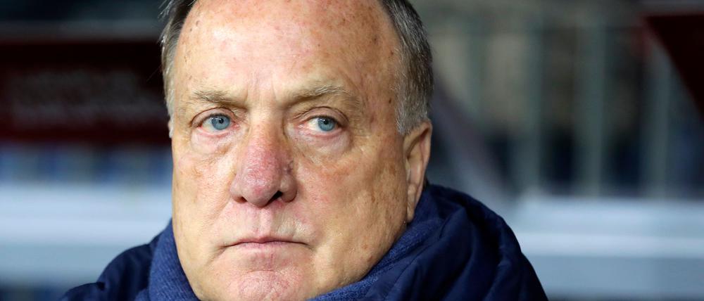 Trainer-Veteran Dick Advocaat verpasst das entscheidende WM-Qualifikationsspiel mit Curaçao. (Archivfoto)