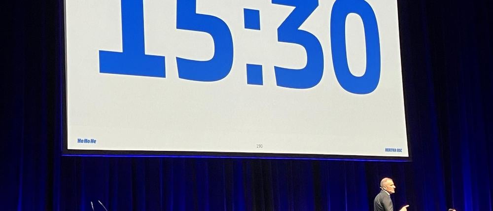 Görlich schwört die Berliner auf die Zukunft ein.