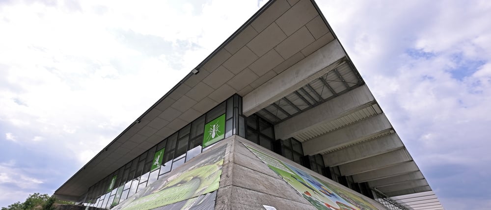 Die Biosphäre am Volkspark im Bornstedter Feld.