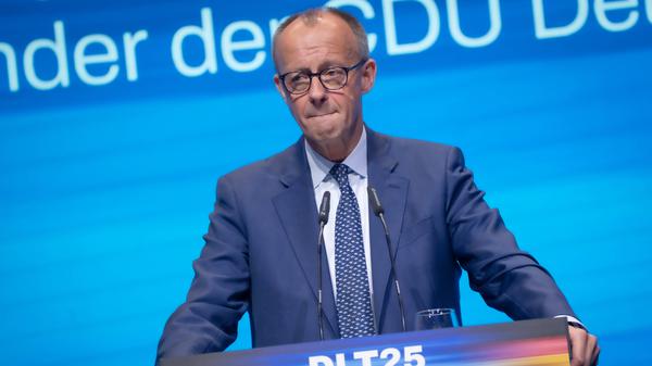 Bundeskanzler Friedrich Merz auf dem Deutschlandtag der Jungen Union.