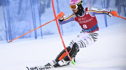 Linus Straßer bei seinem ersten Slalom in diesem Weltcup-Winter im finnischen Levi.