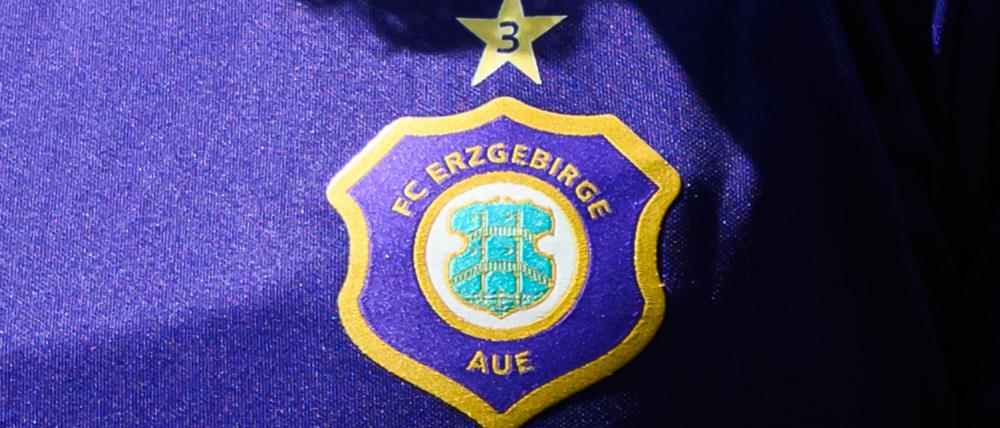 Das Logo des FC Erzgebirge Aue. (Archivbild)