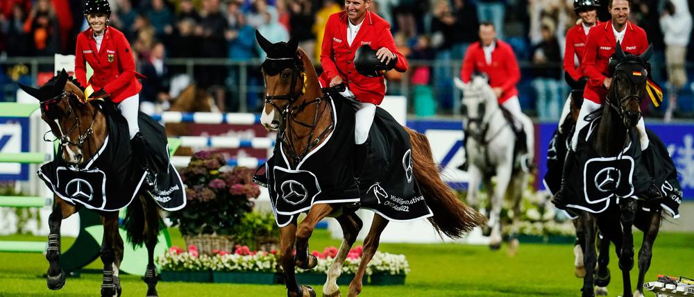 Weil der CHIO in Aachen 2025 pausiert, droht der Nationenpreis auszufallen.