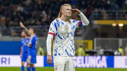 Erling Haaland traf in Mailand wieder mal doppelt.