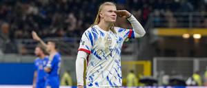 Erling Haaland traf in Mailand wieder mal doppelt.