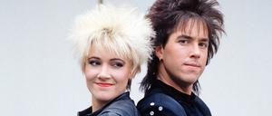 Das Pop Duo in seiner originalen Konstellation: Sängerin Marie Fredriksson und Gitarrist Per Gessle in ihrem unverwechselbaren 80er-Jahre-Look.