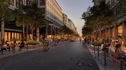 So soll die Friedrichstraße einmal aussehen.