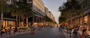 So soll die Friedrichstraße einmal aussehen.