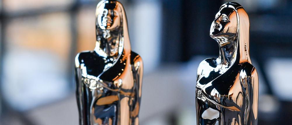 Die Statuetten des Europäischen Filmpreises. (Archivfoto)