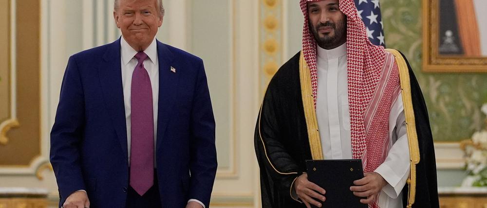 Nach dem Besuch von US-Präsident Donald Trump in Saudi-Arabien im Mai ist der saudische Kronprinz Mohammed bin Salman zu Gast in Washington. (Archivbild)