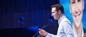 Pascal Reddig, Vorsitzender der Jungen Gruppe der CDU/CSU-Fraktion beim Deutschlandtag 2025 im Europark Rust 