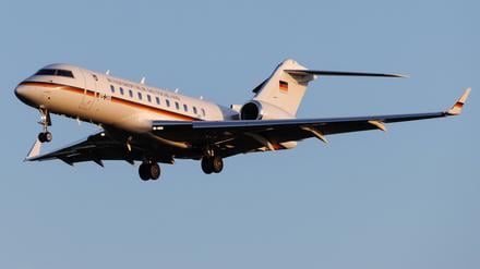 Mit solch einer Bombardier Global 5000 wollte Bundeslandwirtschaftsminister Alois Rainer in die USA fliegen.