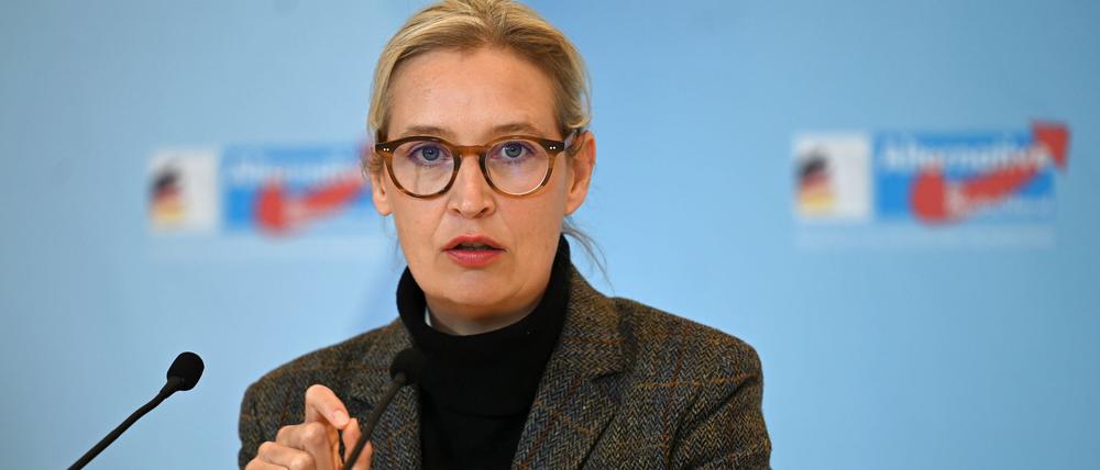 Die AfD-Fraktionsvorsitzende Alice Weidel 