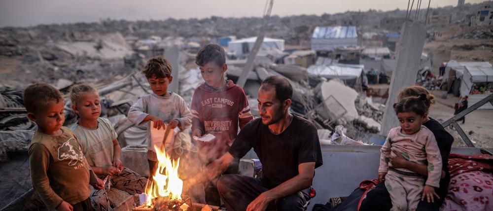 Menschen in Gaza.