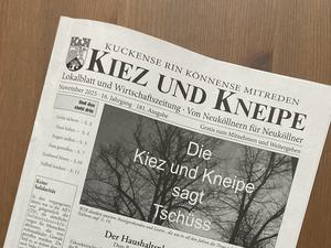 Die letzte Ausgabe der „Kiez und Kneipe“ Neukölln.