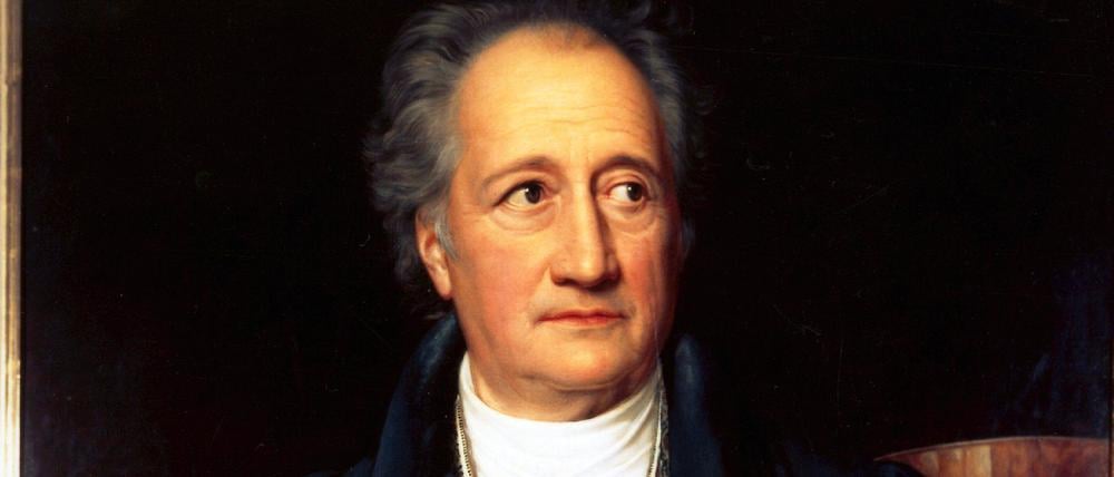 ARCHIV - Johann Wolfgang von Goethe in einer Ölgemälde-Darstellung von Joseph Stieler und Friedrich Dürck aus dem Besitz der Stiftung Weimarer Klassik (Archivfoto). Der Schriftsteller und Naturforscher starb vor 175 Jahren am 22. März 1832. Foto: Stiftung Weimarer Klassik (zu dpa-Themenpaket vom 21.03.) Wiederholung vom 12.03. +++(c) dpa - Bildfunk+++