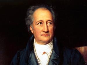ARCHIV - Johann Wolfgang von Goethe in einer Ölgemälde-Darstellung von Joseph Stieler und Friedrich Dürck aus dem Besitz der Stiftung Weimarer Klassik (Archivfoto). Der Schriftsteller und Naturforscher starb vor 175 Jahren am 22. März 1832. Foto: Stiftung Weimarer Klassik (zu dpa-Themenpaket vom 21.03.) Wiederholung vom 12.03. +++(c) dpa - Bildfunk+++