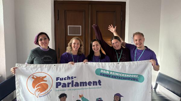 Das Organisationsteam vom „Fuchs-Parlament“ in Reinickendorf will viel bewegen. 
