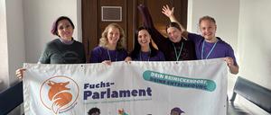 Das Organisationsteam vom „Fuchs-Parlament“ in Reinickendorf will viel bewegen. 