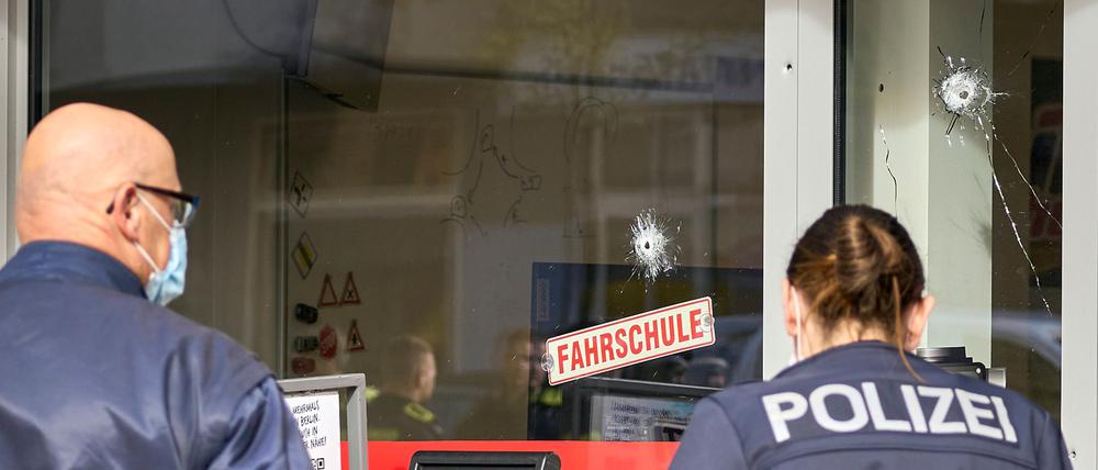 Bereits im Oktober war die Fahrschule beschossen worden. (Archivbild)