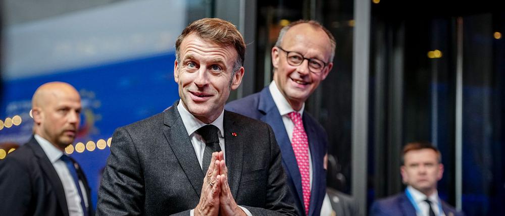 Wollen Europa auch im digitalen Raum souverän machen: Frankreichs Präsident Emmanuel Macron und Bundeskanzler Friedrich Merz (CDU).