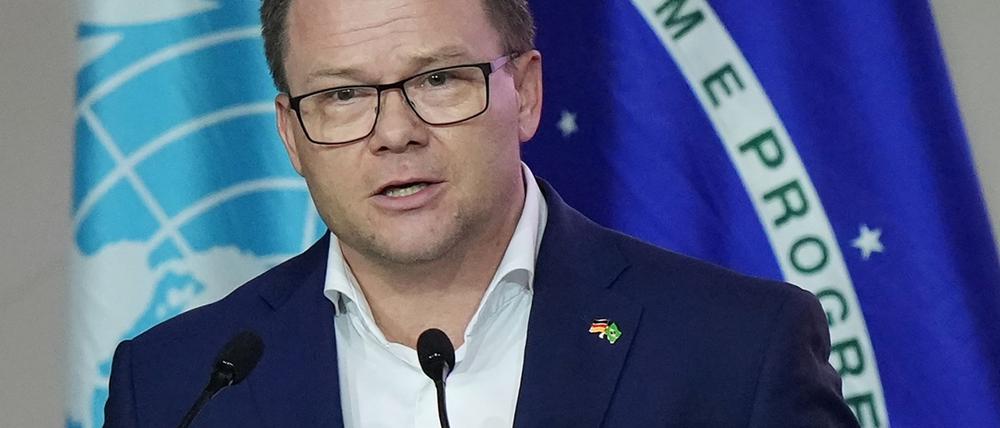 Umweltminister Carsten Schneider sagte, es gehe darum, sich von fossilen Energieträgern „zu befreien“. 