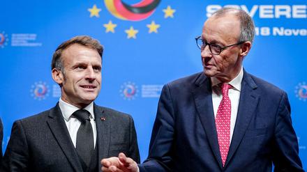„Buy european“: Macron und Merz wollen sich dafür einsetzen, dass in der Beschaffung von Technologie mehr auf europäische Produkte gesetzt wird.