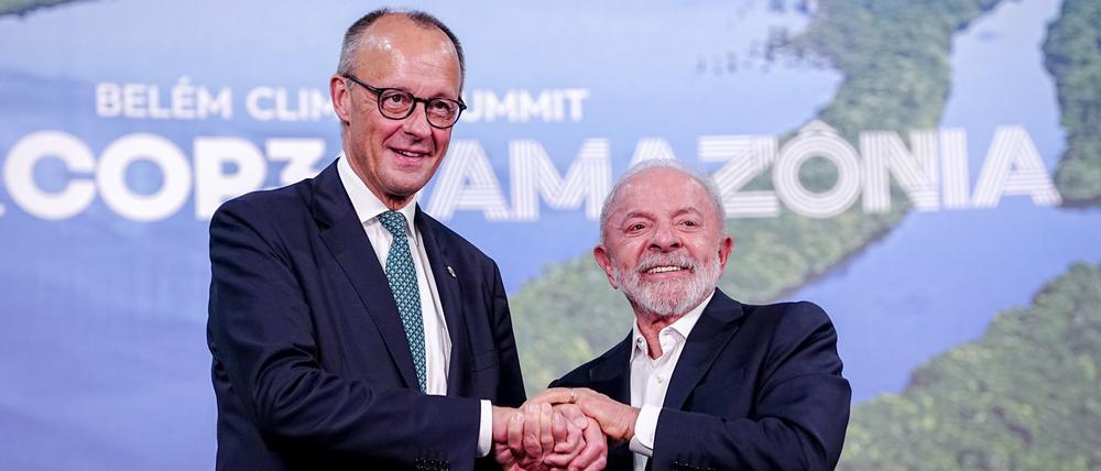 Merz hätte in eine Bar gehen, dort tanzen und die lokale Küche probieren sollen, sagte Lula Richtung Merz. (Archivbild)