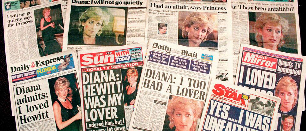 Das Interview beherrschte am Tag nach der Ausstrahlung die Titelseiten britischer Medien. (Archivbild)