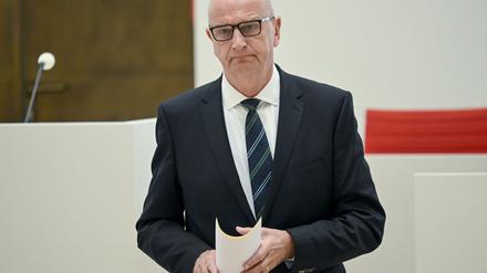 Brandenburgs Regierungschef Dietmar Woidke (SPD) äußert sich zur bevorstehenden Abstimmung über die Rundfunkreform. (Archivbild)