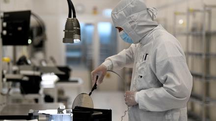 Halbleiterproduktion von Nexperia in Hamburg.