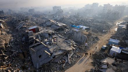 Blick auf die Ruinen von Gaza-Stadt.