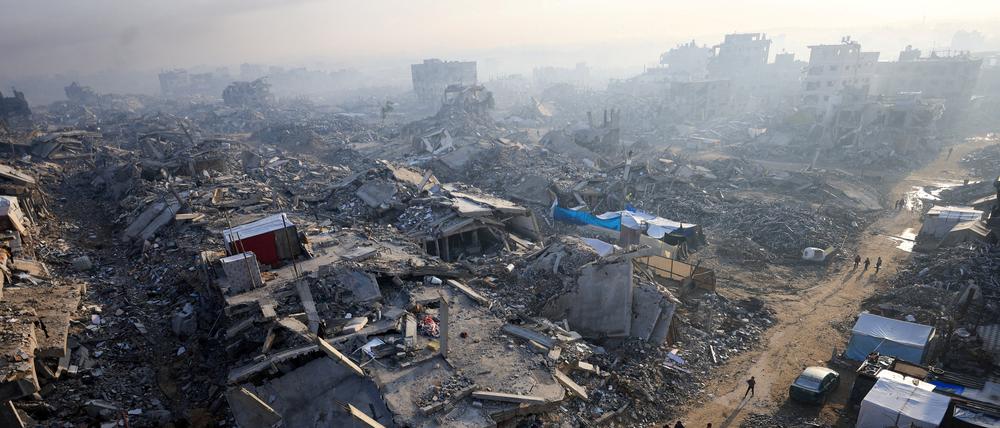 Blick auf die Ruinen von Gaza-Stadt.