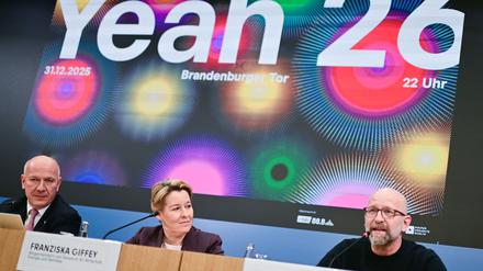 „Yeah 26“ soll das Motto der Silvesterfeier am Brandenburger Tor sein.  