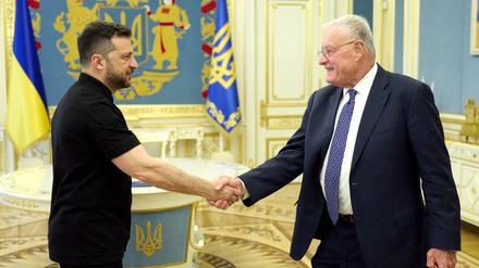 Keith Kellogg bei einem Besuch in Kiew im August.