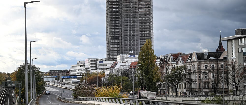 Die stillstehende Baustelle am Steglitzer Kreisel