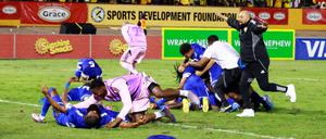 Die Freude nach dem Schlusspfiff: Curaçao ist bei der WM 2026 dabei.