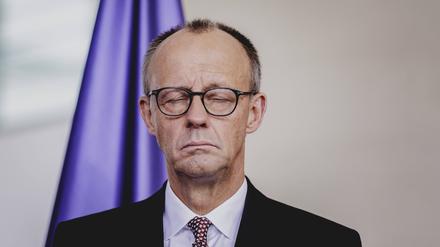 Friedrich Merz CDU, Bundeskanzler, aufgenommen im Rahmen der Übergabe des Jahresgutachtens des Sachverständigenrates zur Begutachtung der gesamtwirtschaftlichen Entwicklung am 12.11.2025.
