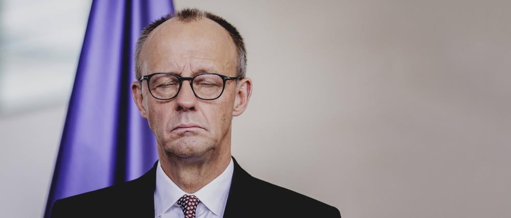 Friedrich Merz CDU, Bundeskanzler, aufgenommen im Rahmen der Übergabe des Jahresgutachtens des Sachverständigenrates zur Begutachtung der gesamtwirtschaftlichen Entwicklung am 12.11.2025.