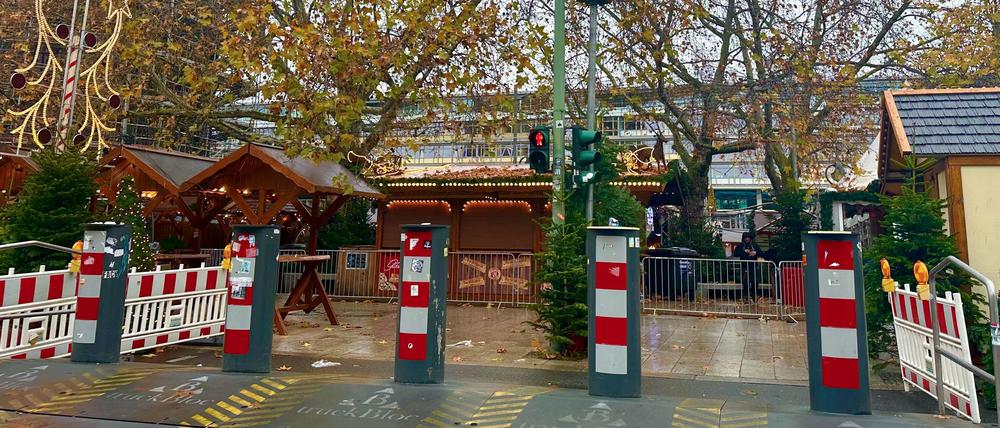 Die Sicherheitsmaßnahmen am Weihnachtsmarkt an der Gedächtniskirche wurden aktualisiert.