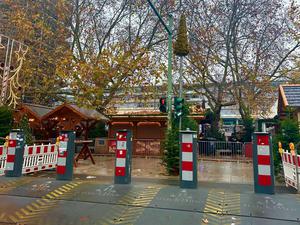 Die Sicherheitsmaßnahmen am Weihnachtsmarkt an der Gedächtniskirche wurden aktualisiert.