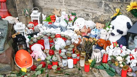 Trauerort für die Opfer des Attentates bei der Eröffnung des Magdeburger Weihnachtsmarktes