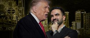 Trump (links) und Mamdani.