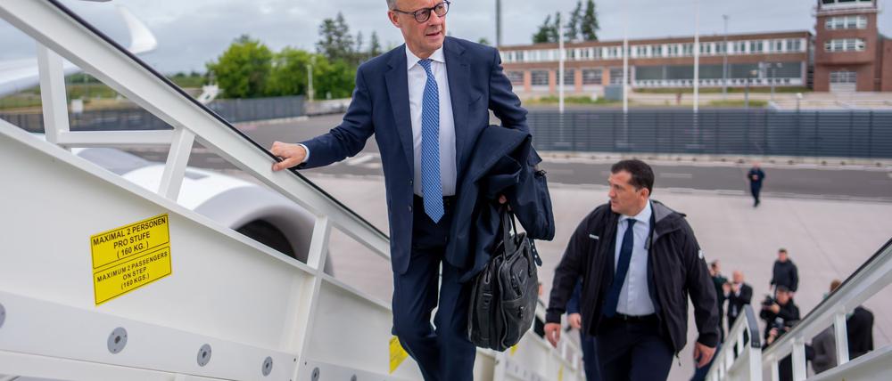 CDU-Chef Friedrich Merz steht vor seiner bislang längsten Auslandsreise als Bundeskanzler. (Archivbild)