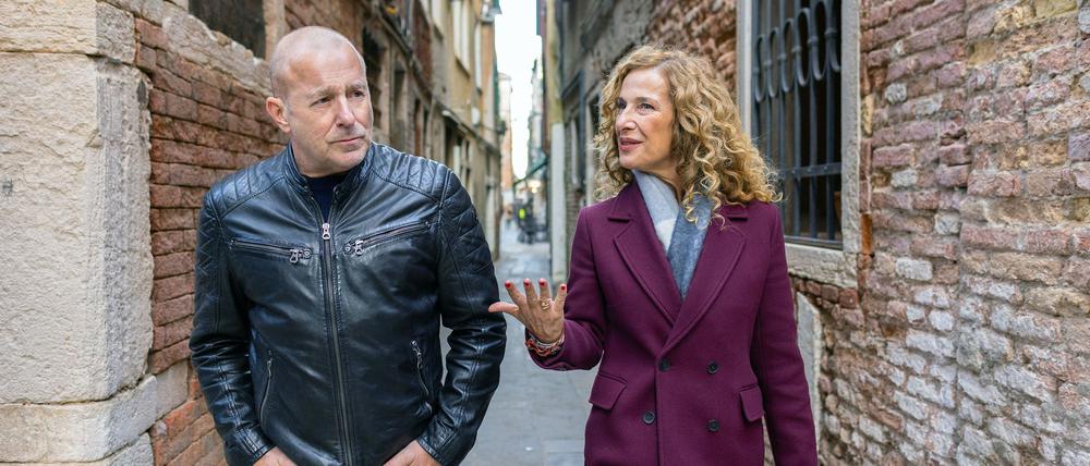 Unterwegs in den kalten Gassen der Lagunenstadt.