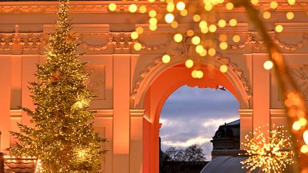 Der Weihnachtsmarkt wird am Montag eröffnet.