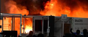 Es brennt auf der COP30 in Belem, Para, Brasilen.