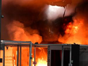 Es brennt auf der COP30 in Belem, Para, Brasilen.